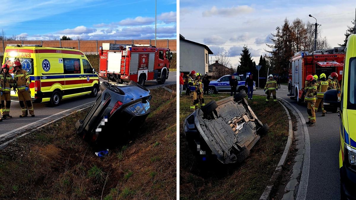 15-latek zabrał auto rodzicom i wjechał do rowu