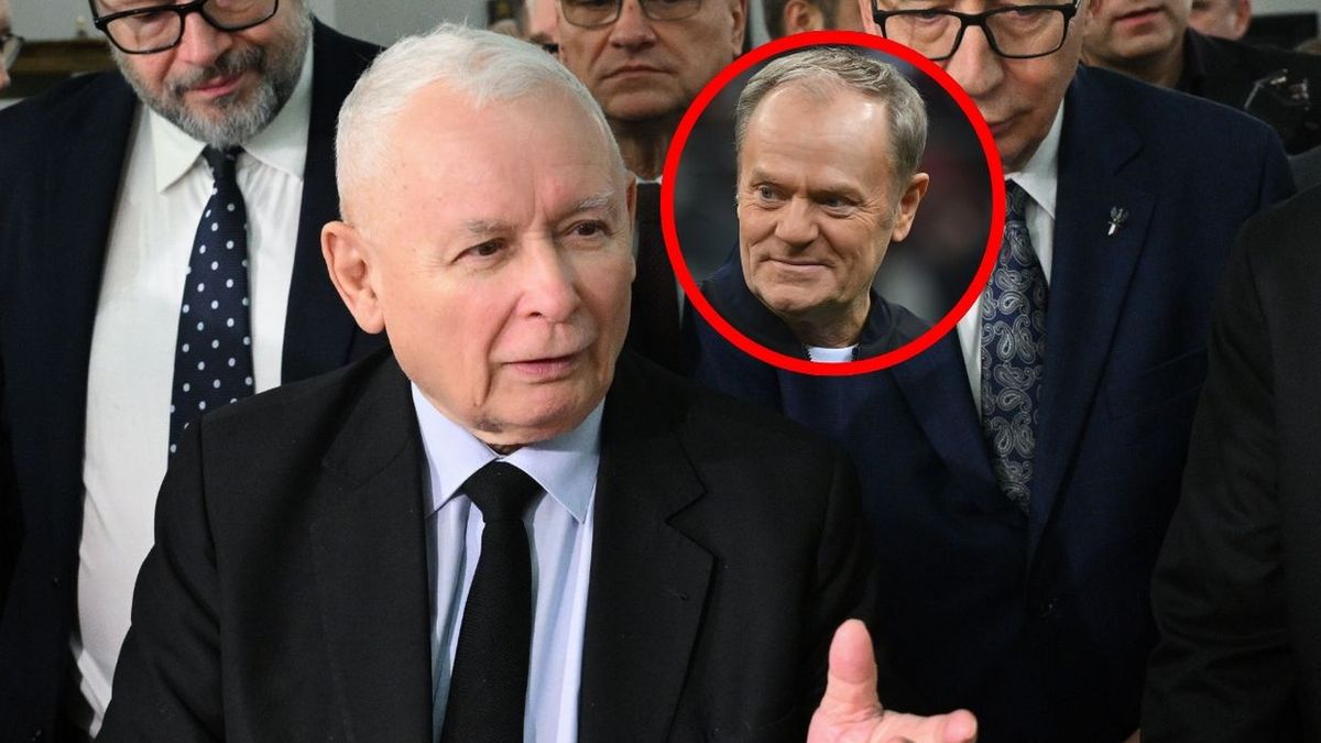 Tusk życzy zdrowia Kaczyńskiemu. Zebrani odpowiedzieli śmiechem