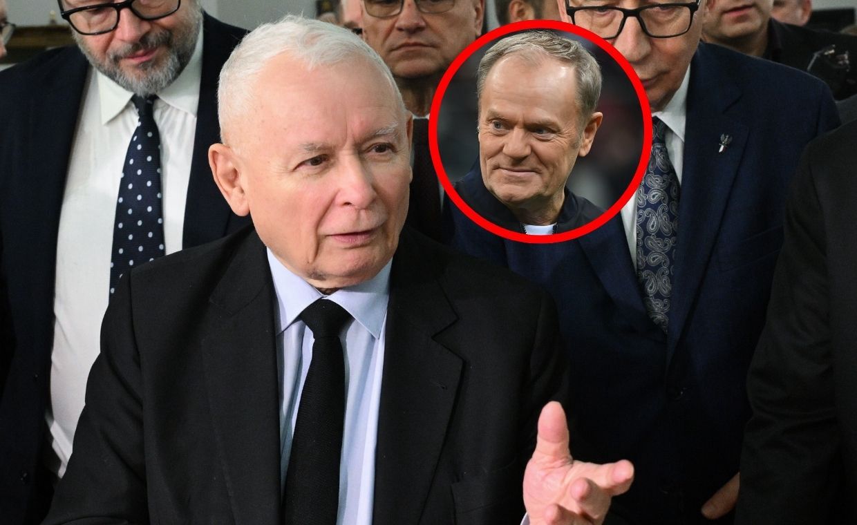Tusk życzy zdrowia Kaczyńskiemu. Zebrani odpowiedzieli śmiechem