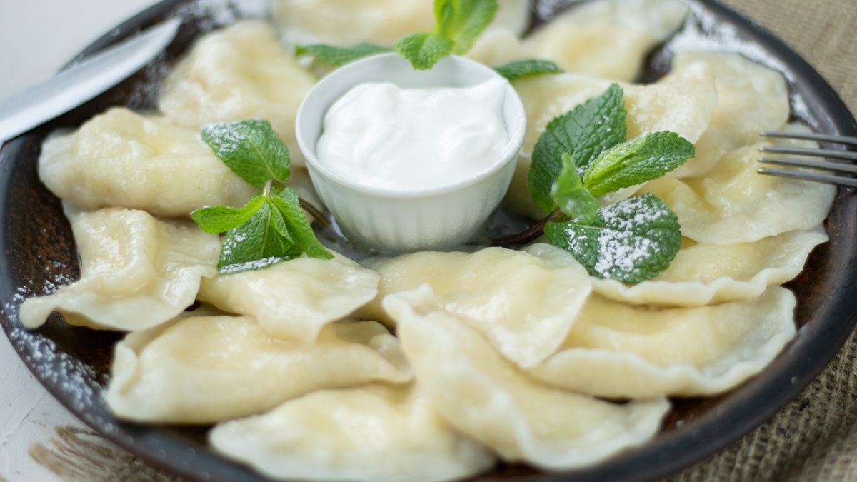 Jesienne pierogi z gruszką i mascarpone