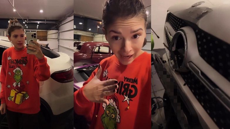 "Dramat Klaudii Halejcio w willi za 9 milionów": Ukochany celebrytki ROZWALIŁ jej mercedesa za ponad 200 tysięcy złotych (FOTO)