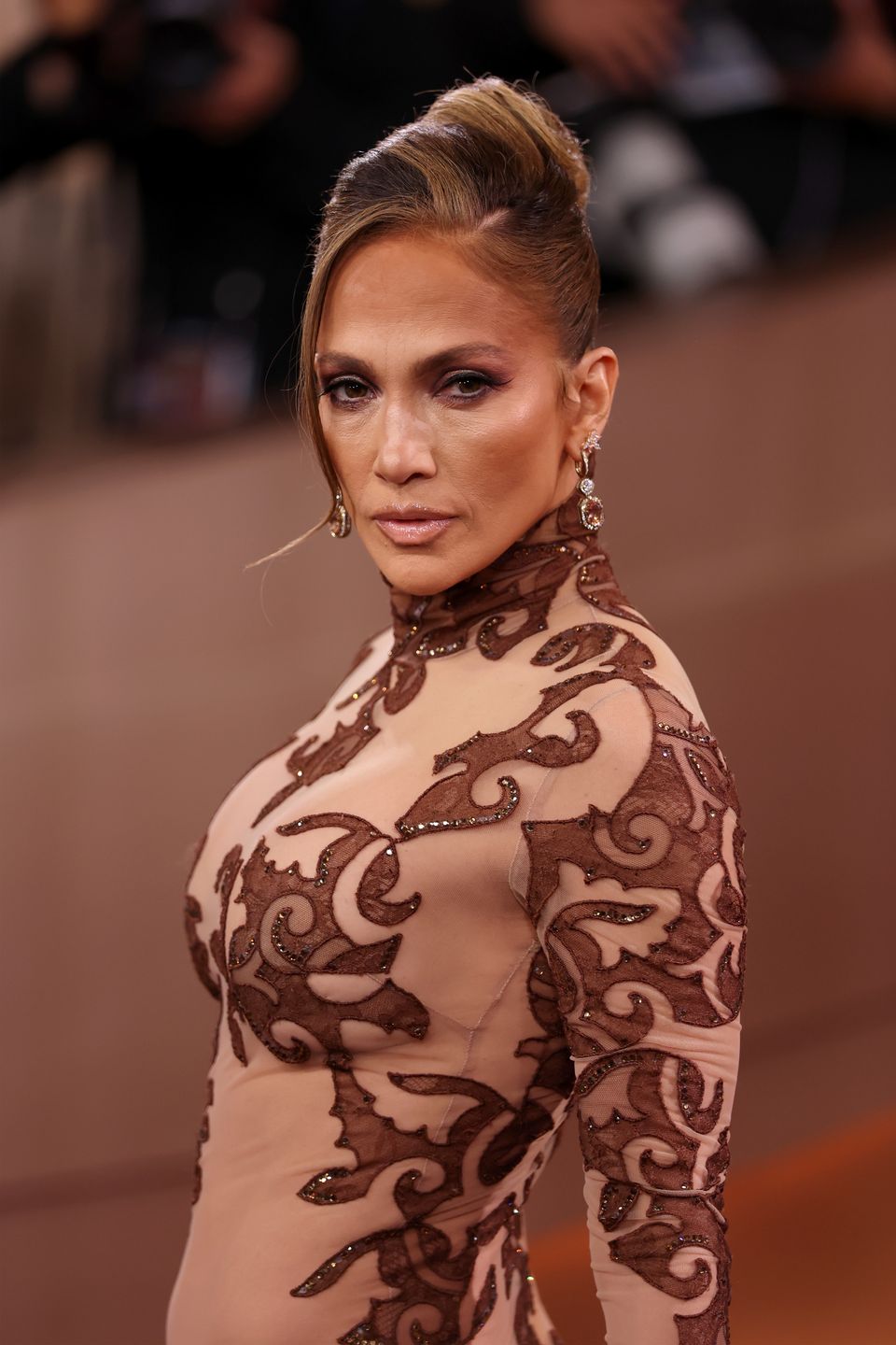 Jennifer Lopez podczas Złotych Globów