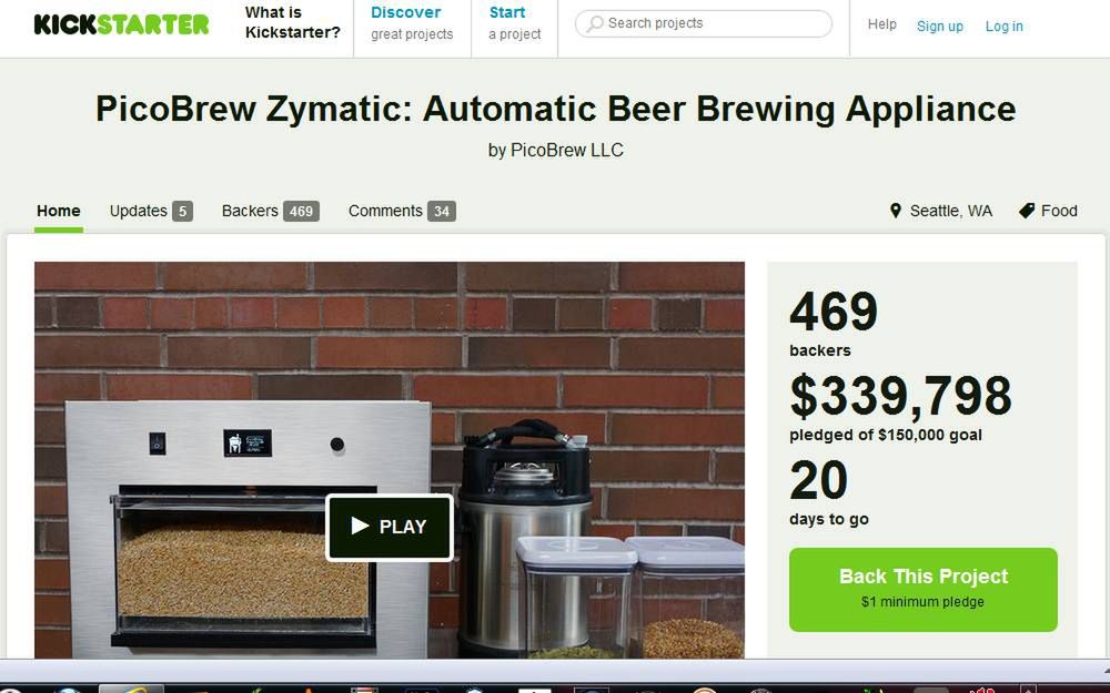 PicoBrew Zymatic w krótkim czasie zebrał wymaganą kwotę na Kickstarterze