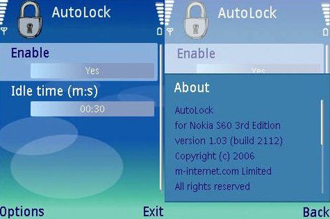 AutoLock - automatyczna blokada klawiatury w Symbianie.