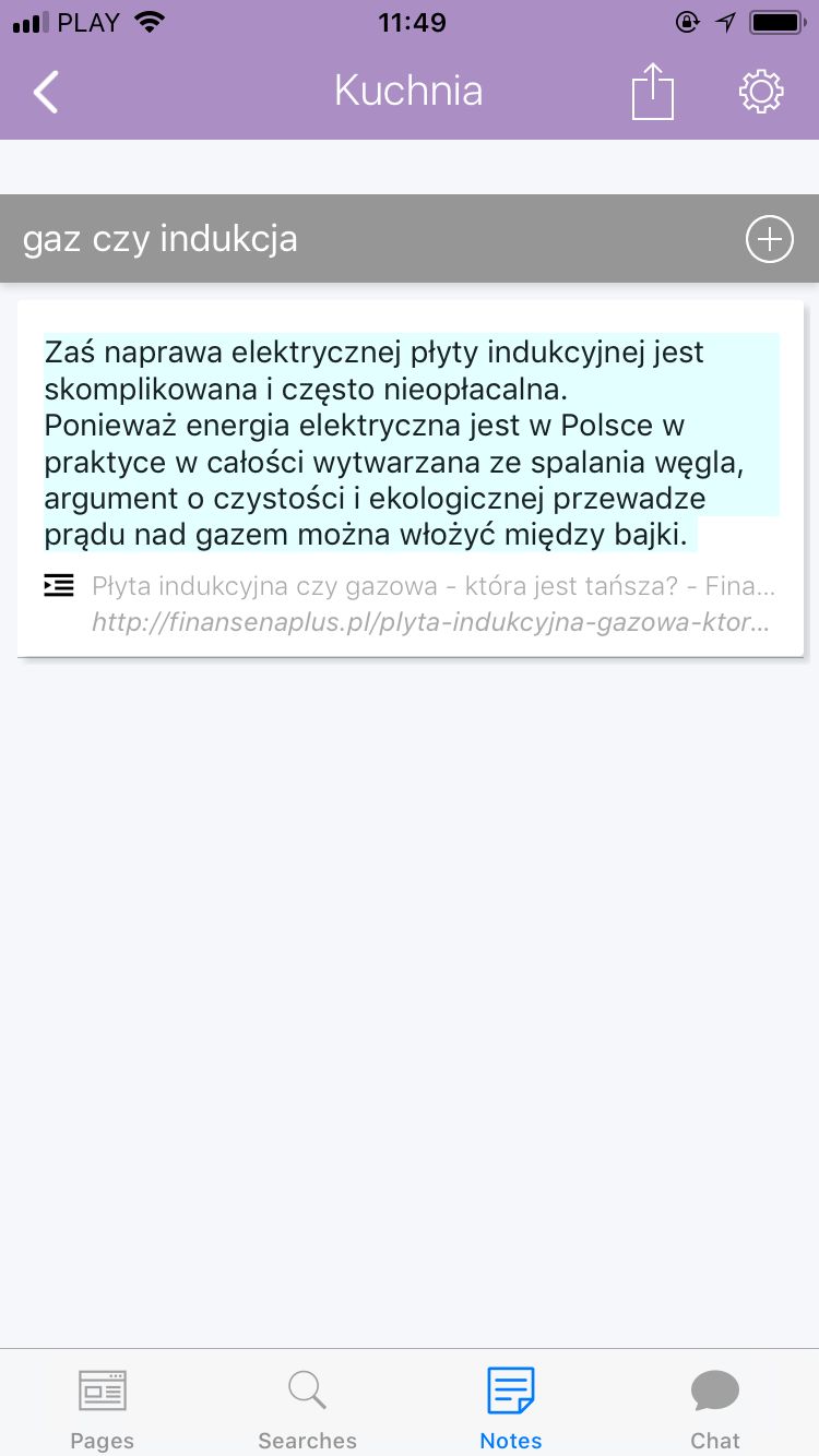 przykładowa notatka z wyszukiwania