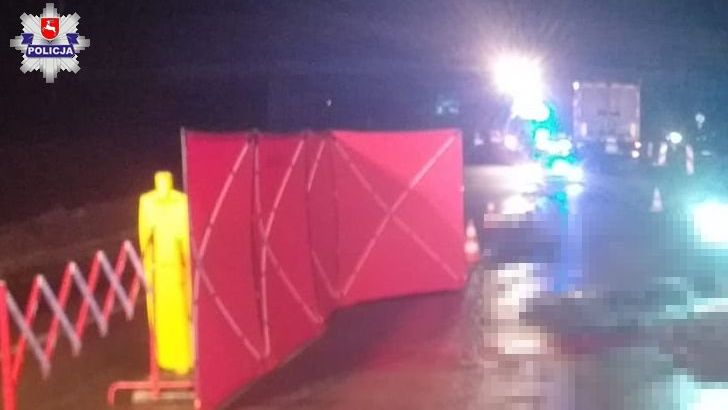 Tragiczny wypadek w Zemborzycach Tereszyńskich | fot. KMP Lublin