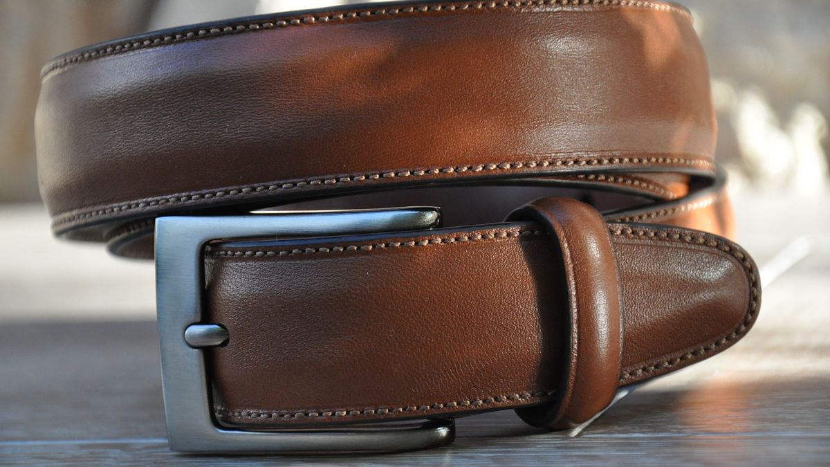 męski pasek do spodni skórzany