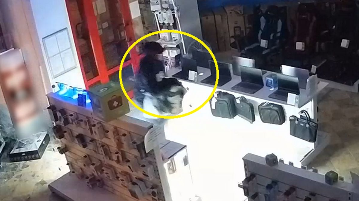 Sprawca kradzieży został nagrany przez kamery