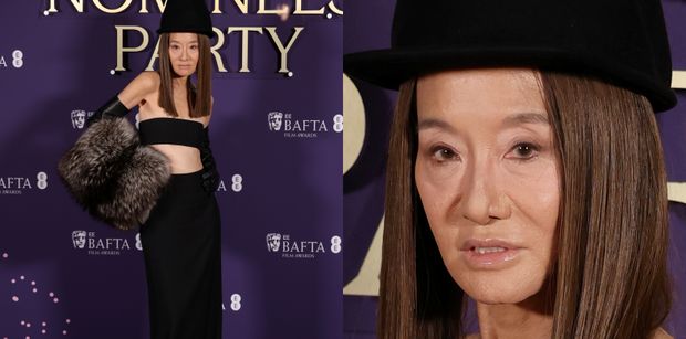 76-letnia Vera Wang prezentuje płaski brzuch na imprezie w Londynie. Czas się dla niej zatrzymał? (ZDJĘCIA)