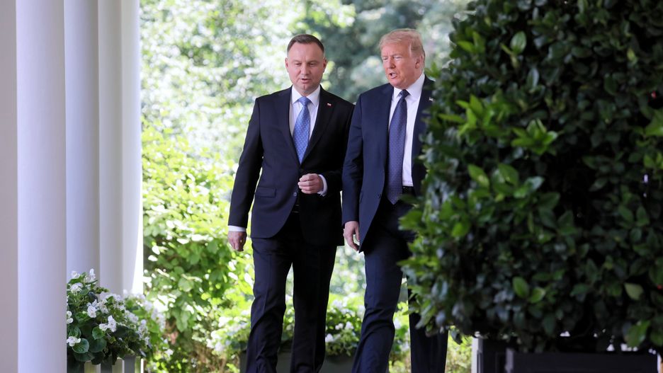 Andrzej Duda i Donald Trump podczas spotkania w 2020 roku