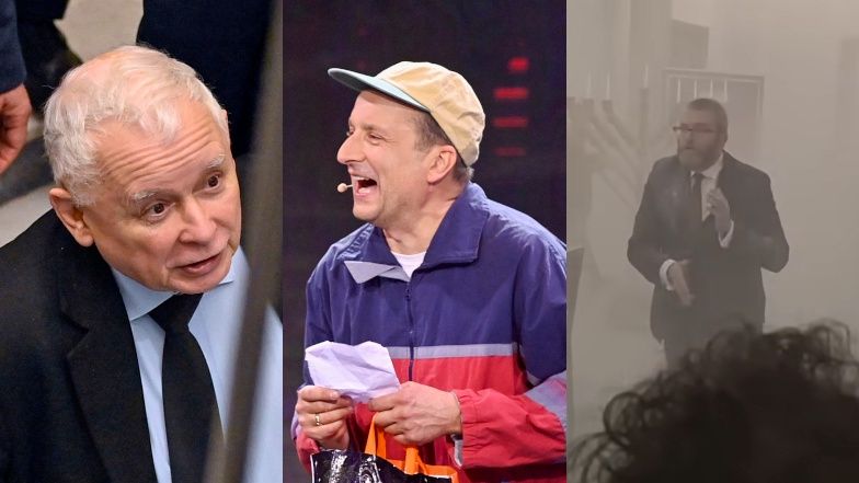 Robert Górski i Paweł Koślik żartują z Jarosława Kaczyńskiego i Grzegorza Brauna