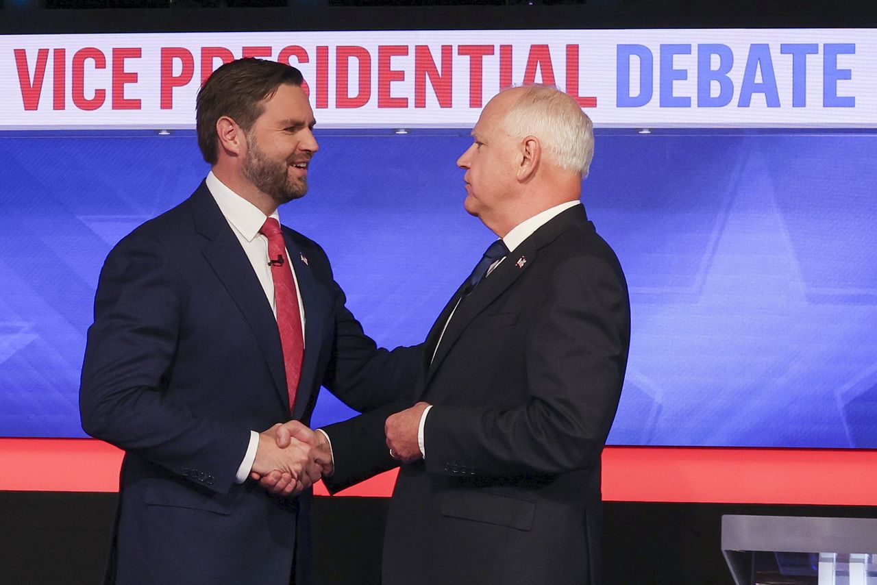 J.D. Vance and Tim Walz