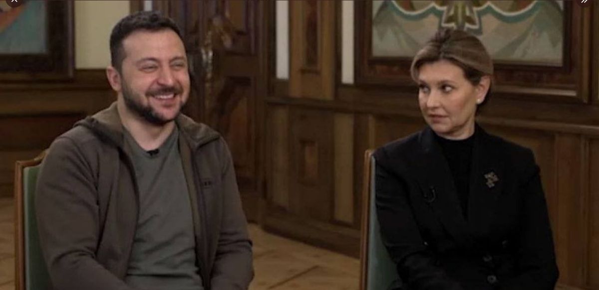 Zełenski w trakcie wywiadu poważnie zaskoczył swoją żonę.