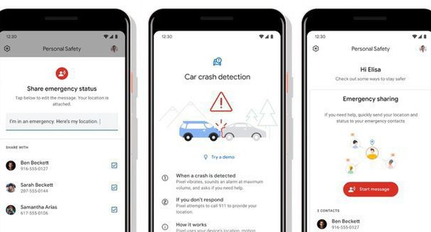 Google wprowadzi aplikację Personal Safety. Będzie alarmować o wypadkach drogowych