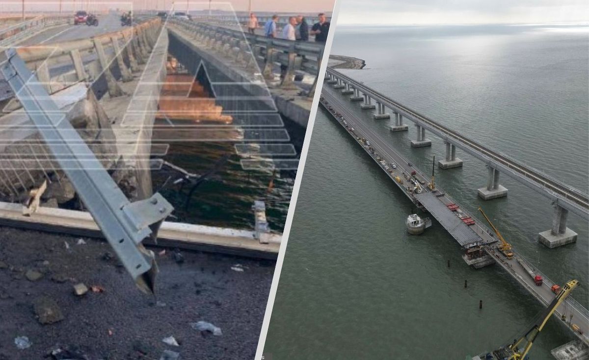 Most Krymski zaatakowany