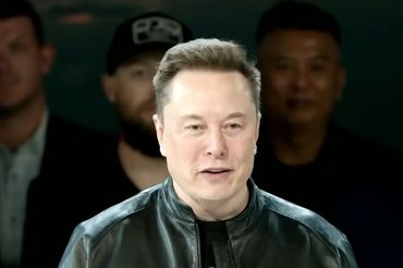 Elon Musk podczas debiutu giełdowego SpaceX
