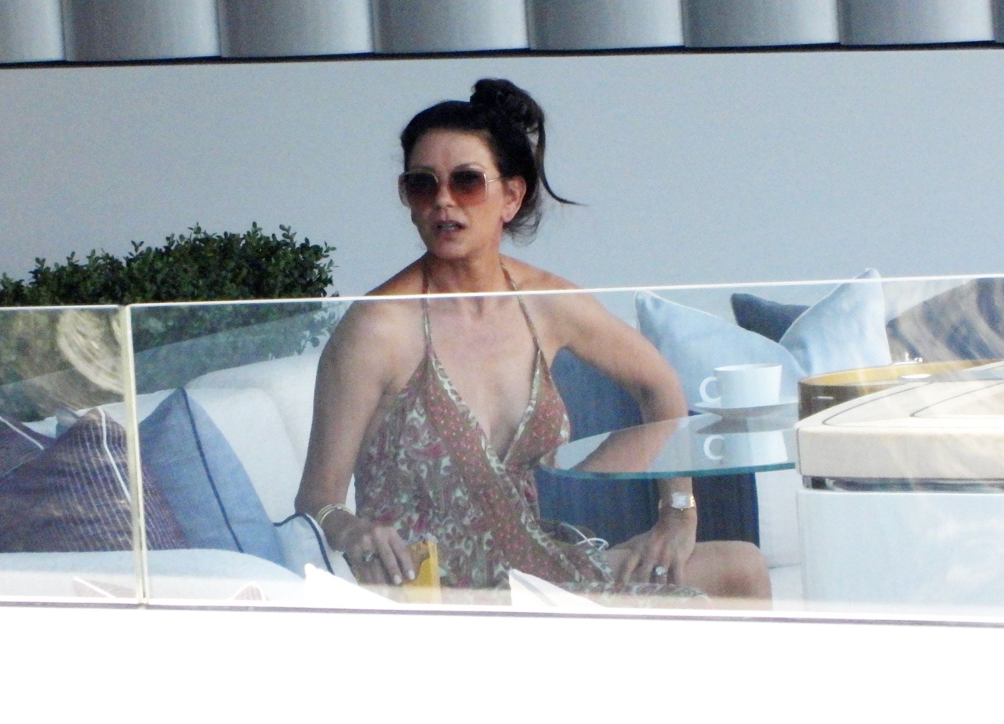 Catherine Zeta-Jones i Michael Douglas relaksują się na jachcie w Portofino