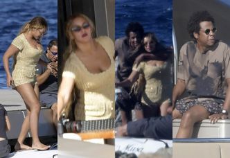 Ogromny jacht, złoty kostium i wspólne zdjęcia: tak wyglądają luksusowe wakacje Beyonce i Jaya Z (ZDJĘCIA)