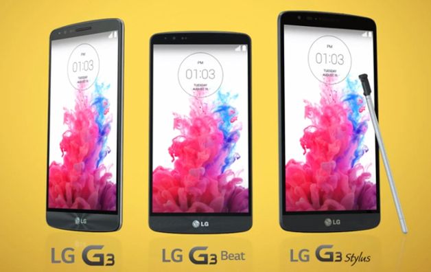 LG G3, LG G3 Beat i LG G3 Stylus