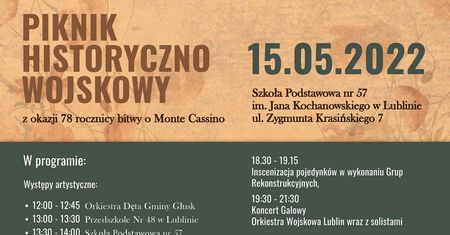Piknik historyczno-wojskowy z okazji 78. rocznicy bitwy o Monte Cassino