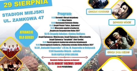 Dożynki Powiatowe w Bełżycach 2021. Występ Roberta Rozmusa