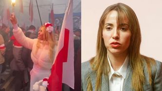 Marianna Schreiber tłumaczy się z ODPALENIA RACY na marszu z okazji 11 listopada. Sprawę komentuje policja