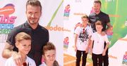 Beckham z synami na ściance! (FOTO)