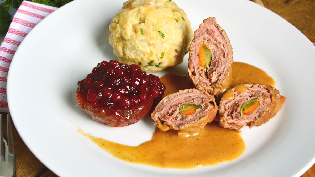 Wieprzowe roladki w sosie musztardowym