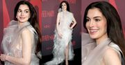 Anne Hathaway bryluje na premierze w PRZEŚWITUJĄCEJ kreacji, prezentując gładkie lico (ZDJĘCIA)