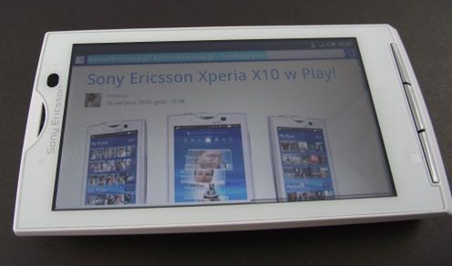 Sony Ericsson Xperia X10 - test cz.2