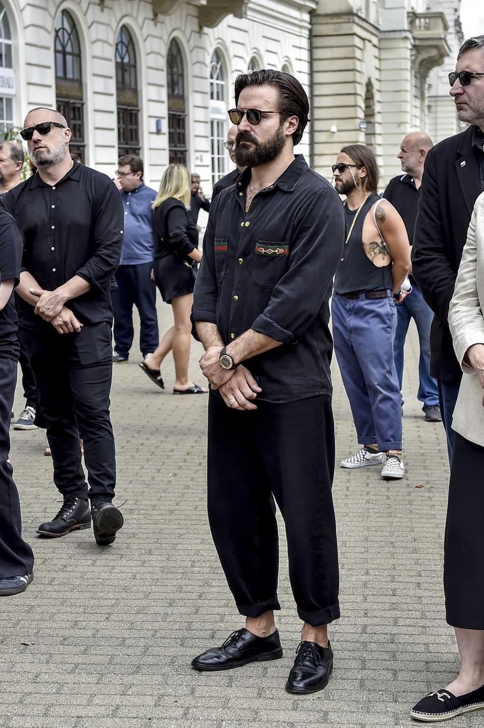 Gwiazdy na pogrzebie Arkadiusza Tomiaka.