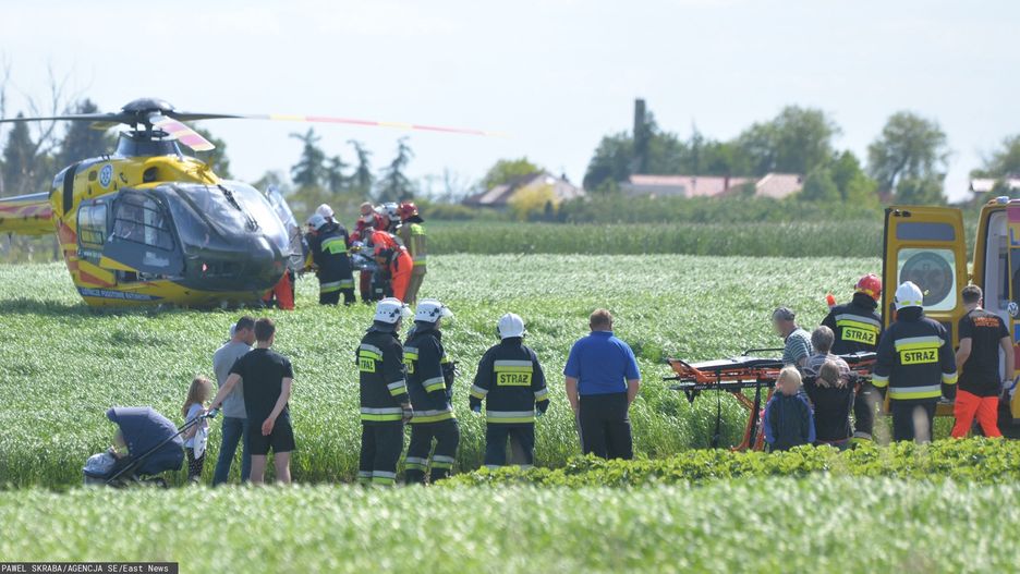 Krępiny. Skarpa osunęła się na 10-latka. Stan chłopca jest ciężki