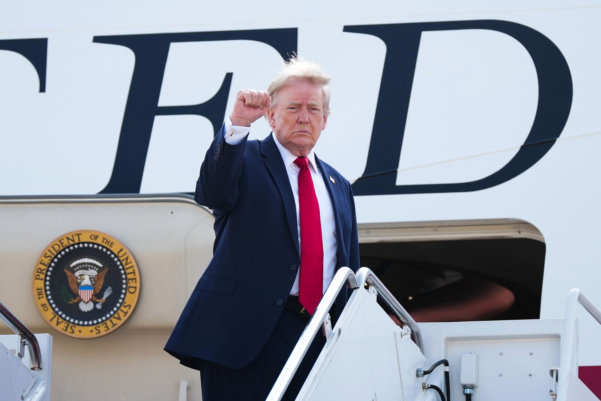 Pierwsza podróż Trumpa nowym Air Force One z Kataru. Jest nagranie