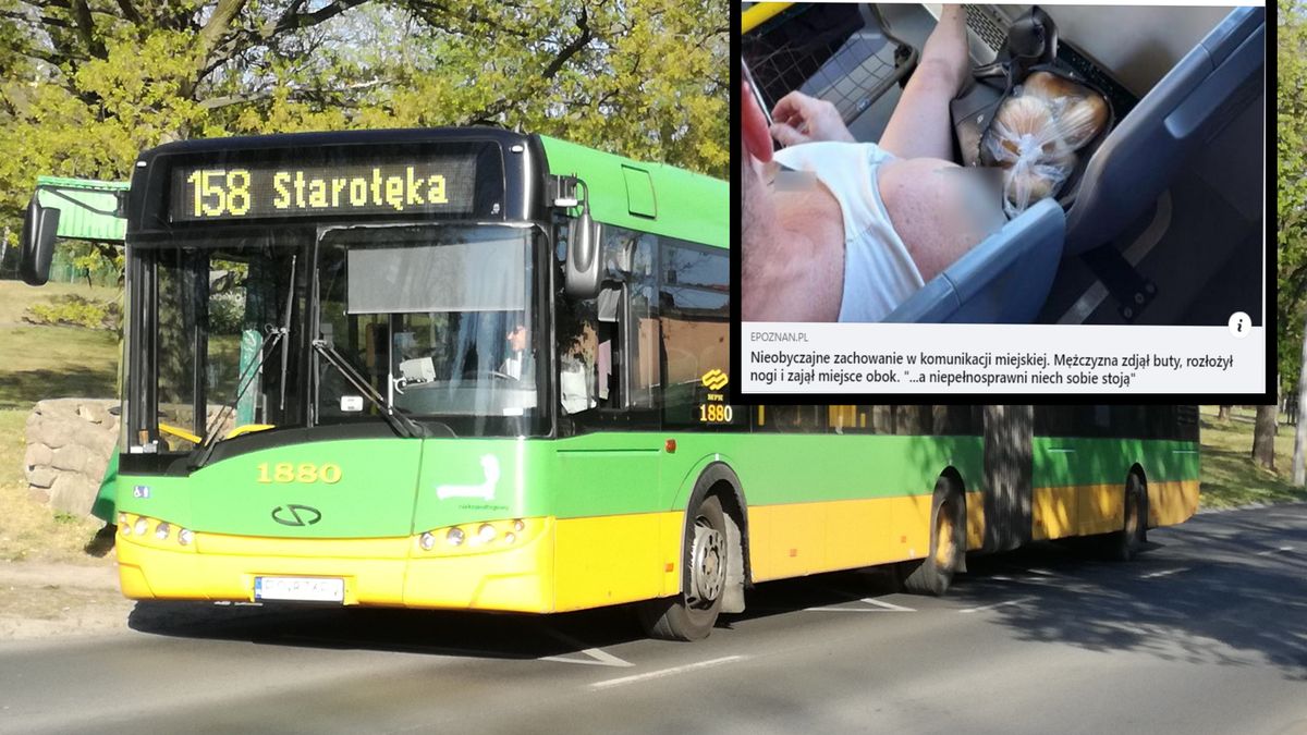 Tak zachował się pasażer autobusu w Poznaniu 