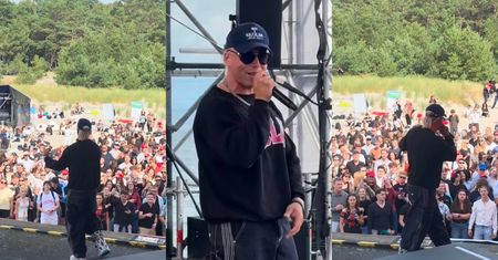Skolim ROZPOCZĄŁ KONCERT u Karola Nawrockiego w Juracie. Publiczność WYŚPIEWUJE: "Czy będziesz moją love? I nie na jedną noc?" (FOTO)