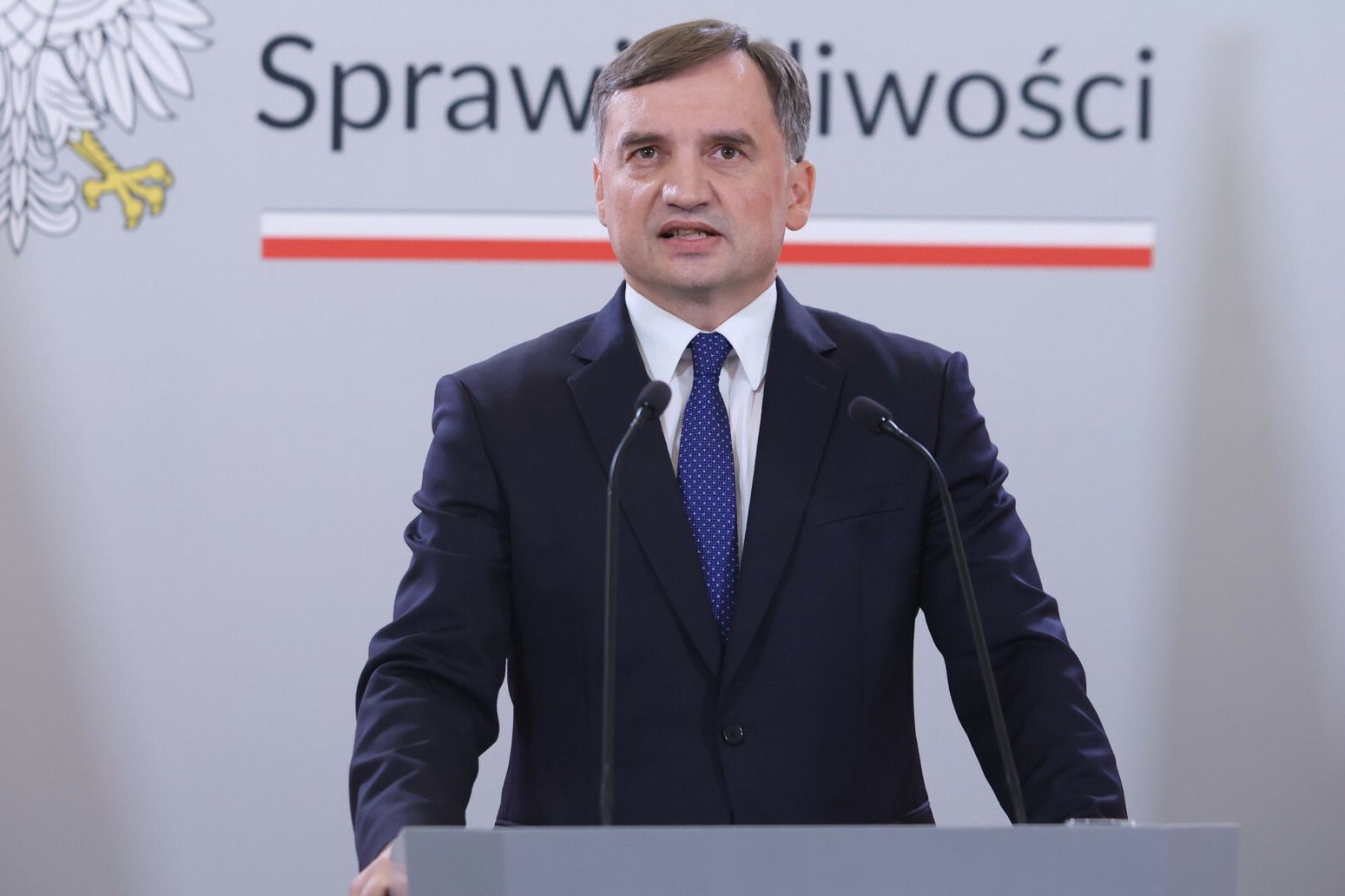O?wiadczenie ministra sprawiedliwo?ci03.08.2023 Warszawa, Oswiadczenie ministra sprawiedliwo?ci, fot. Tomasz Jastrzebowski/REPORTER 
N/z: Zbigniew ZiobroTomasz Jastrzebowski/REPORTER