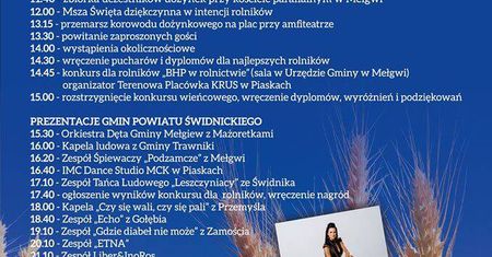 Dożynki Powiatu Świdnickiego 2019. Na scenie wystąpi Etna i Liber&amp;InoRos