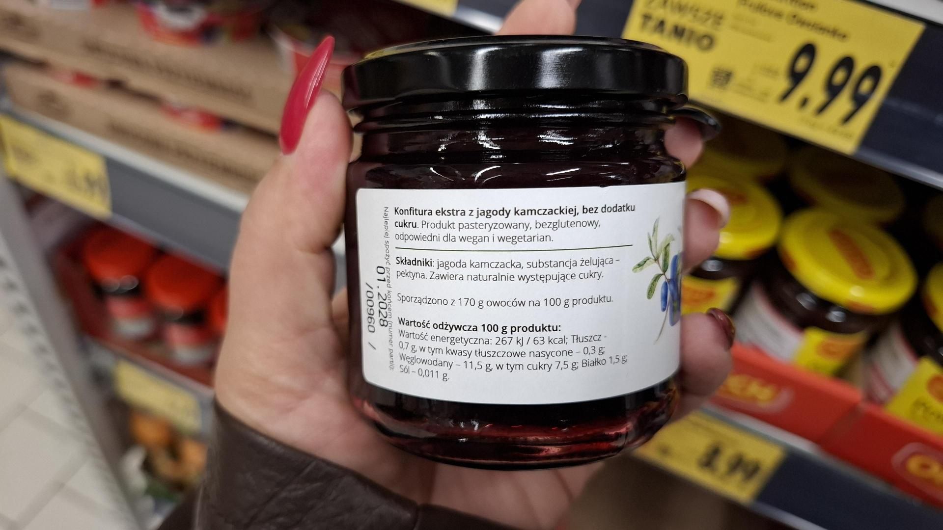 Konfitura z jagody kamczackiej