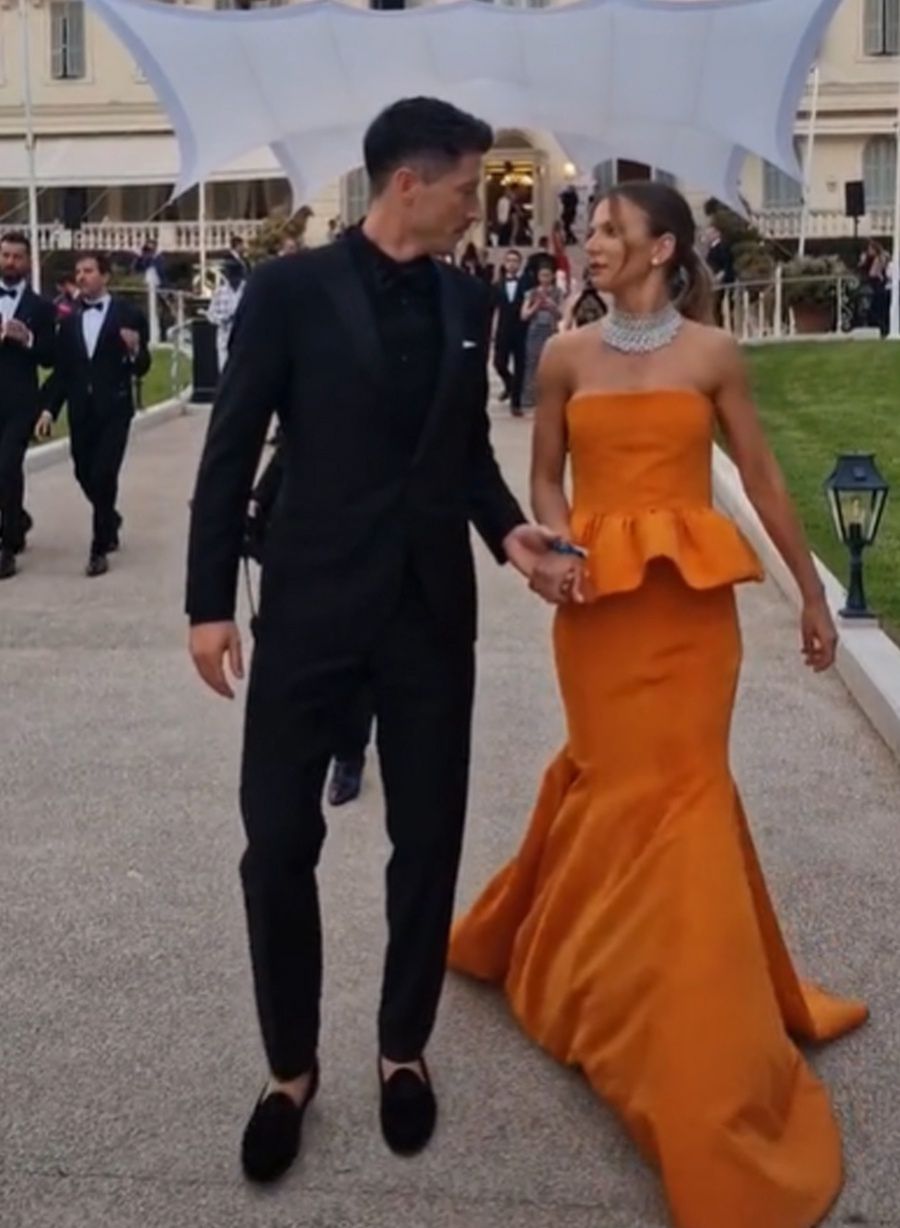 Anna i Robert Lewandowscy w Cannes 
