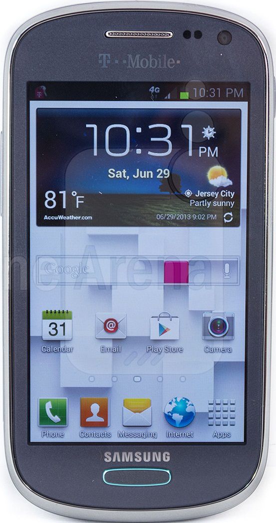 Samsung Galaxy Exhibit to smartfon, który pracuje na systemie Android