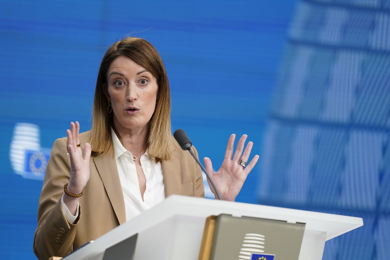 Przewodnicząca Parlamentu Europejskiego Roberta Metsola