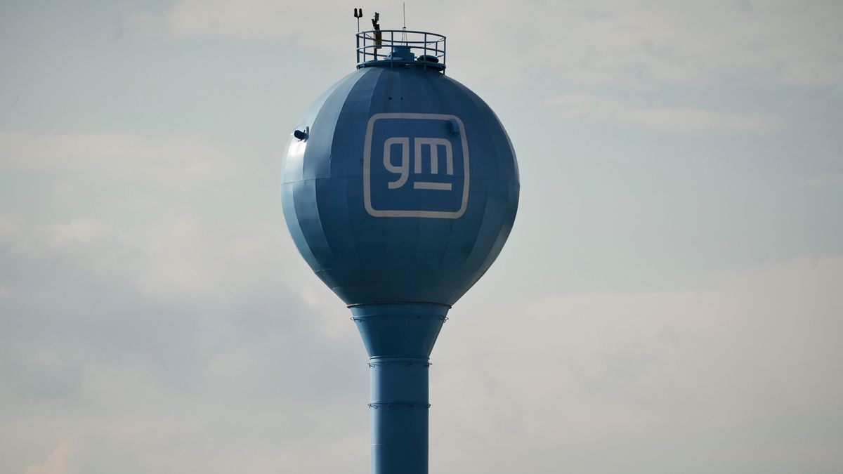 Signage at the General Motors Ramos Arizpe facility in Ramos Arizpe, Coahuila, Mexico, on Monday, Oct. 7, 2024. Even as Mexico surpassed China to become the top exporter of goods to the US last year, the country's economic growth is slowing, and the promise of so-called nearshoring has yet to be fully fulfilled. Photographer: Mauricio Palos/Bloomberg via Getty Images