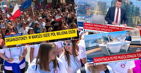 TVN relacjonował marsz 4 czerwca, TVP nie. A trzeba było. Wyniki mówią same za siebie
