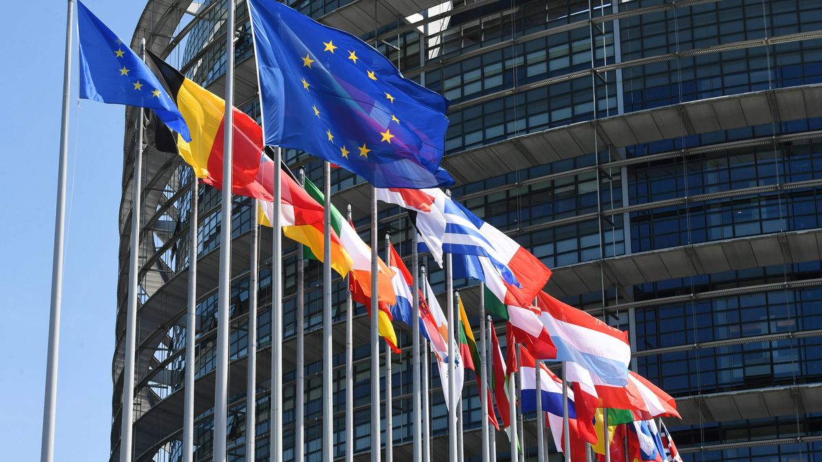 Parlament Europejski
Strasburg, Francja, 02.07.2019. Siedziba Parlamentu Europejskiego w Strasburgu. (soa) PAP/Radek Pietruszka
Radek Pietruszka
architektura, budynek, europarlament, gmach, obrady plenarne, parlament, Parlament Europejski, posiedzenie, unia europejska, polityka, flaga flagi