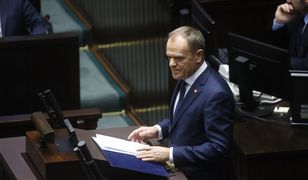 "Popełnia zdradę stanu". Tusk ostro z mównicy do polityków PiS