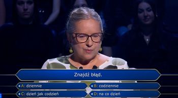 Polonistka nie znała odpowiedzi. Niecodzienna sytuacja w "Milionerach"