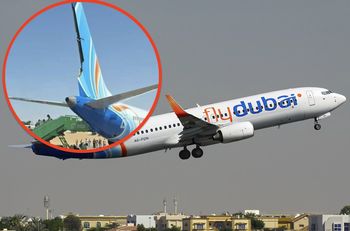 Samolot Flydubai stracił wysokość w niecałą minutę. Brakuje fragmentu steru
