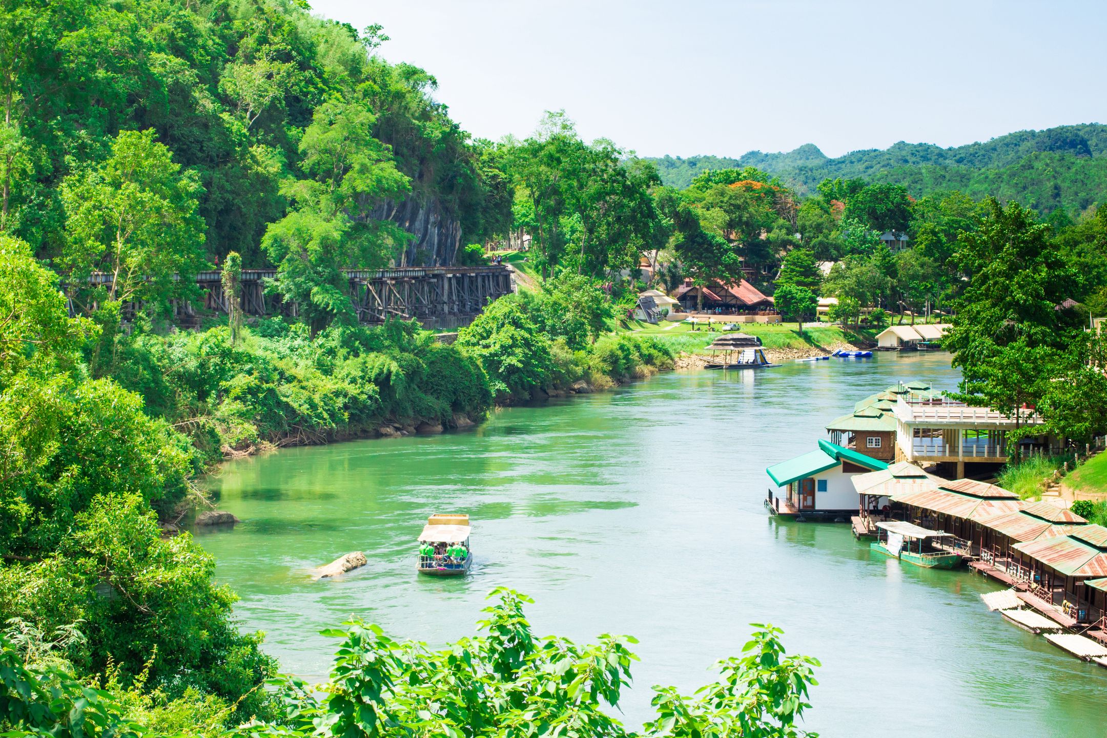 Rzeka Kwai w Kanchanaburi