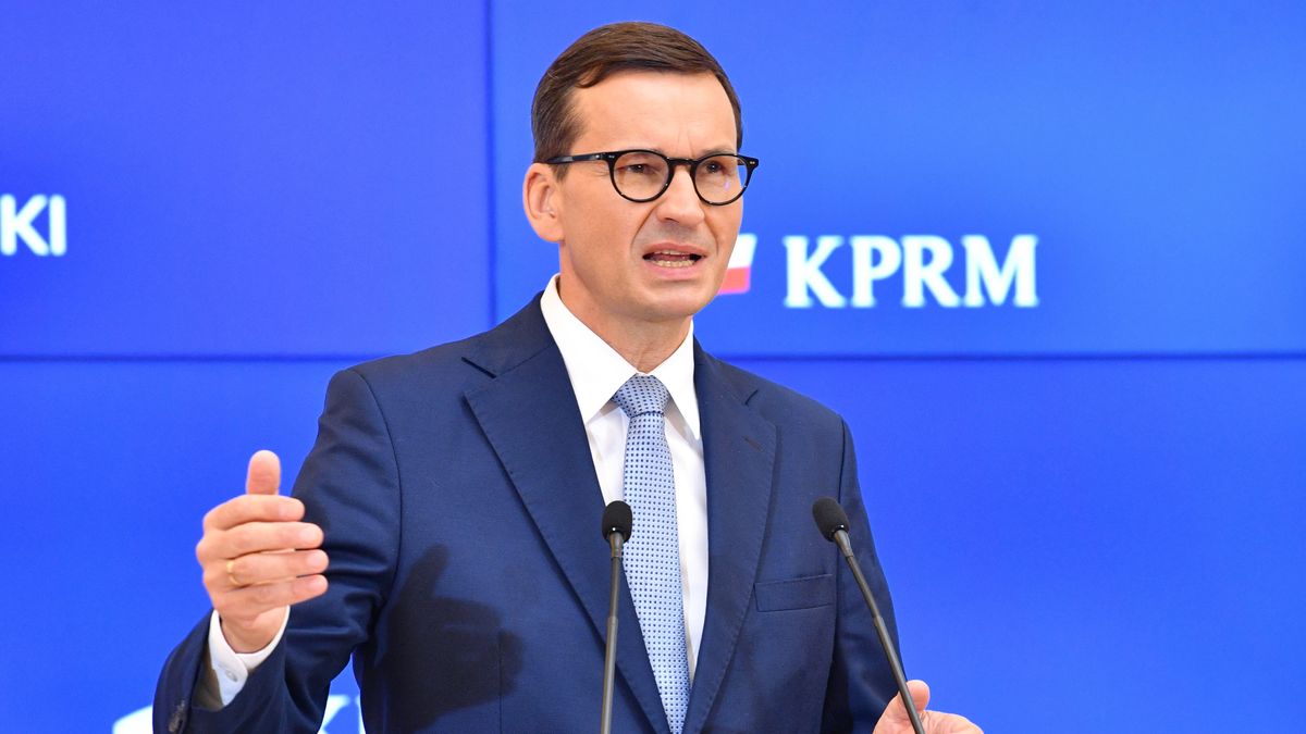 Warszawa, 08.09.2021. Premier Mateusz Morawiecki podczas konferencji prasowej w siedzibie KPRM w Warszawie, 8 bm. Rząd przyjął pakiet rozwiązań podatkowych związanych z Polskim Ładem. (jm) PAP/Radek Pietruszka