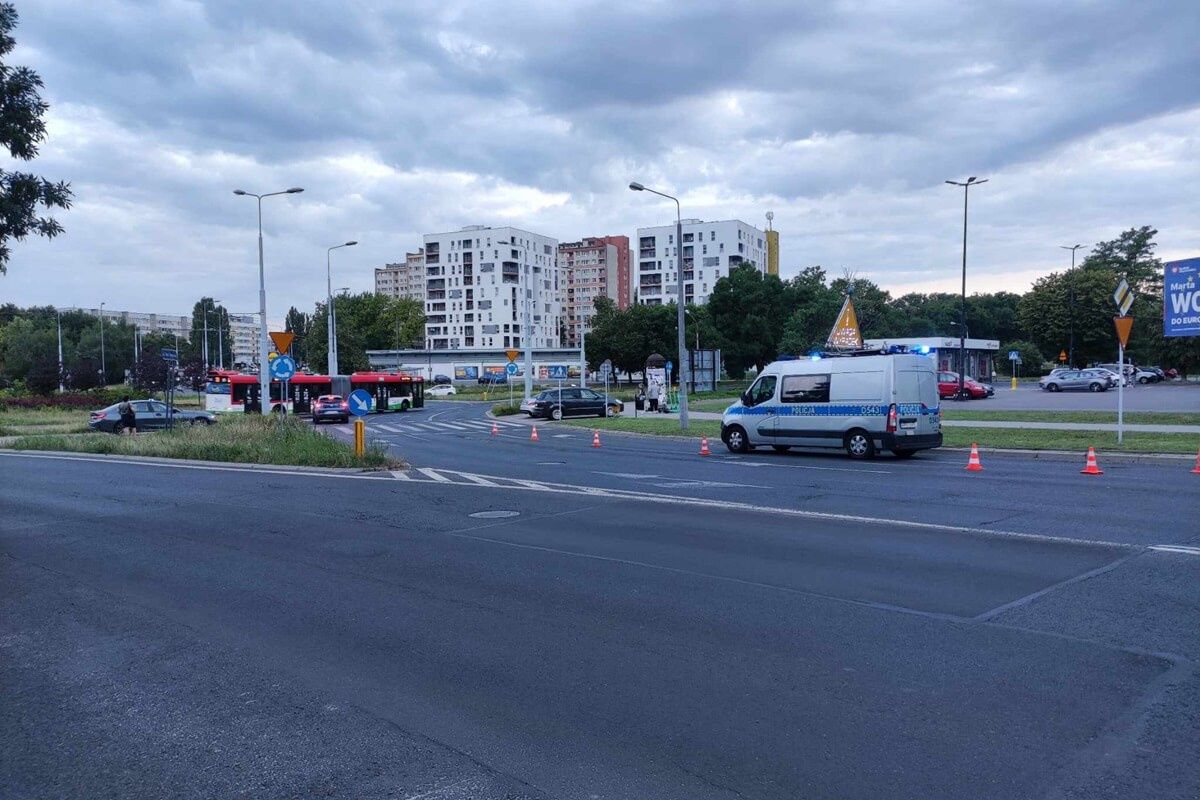 Potrącenie rowerzysty na ul. Marii Koryznowej